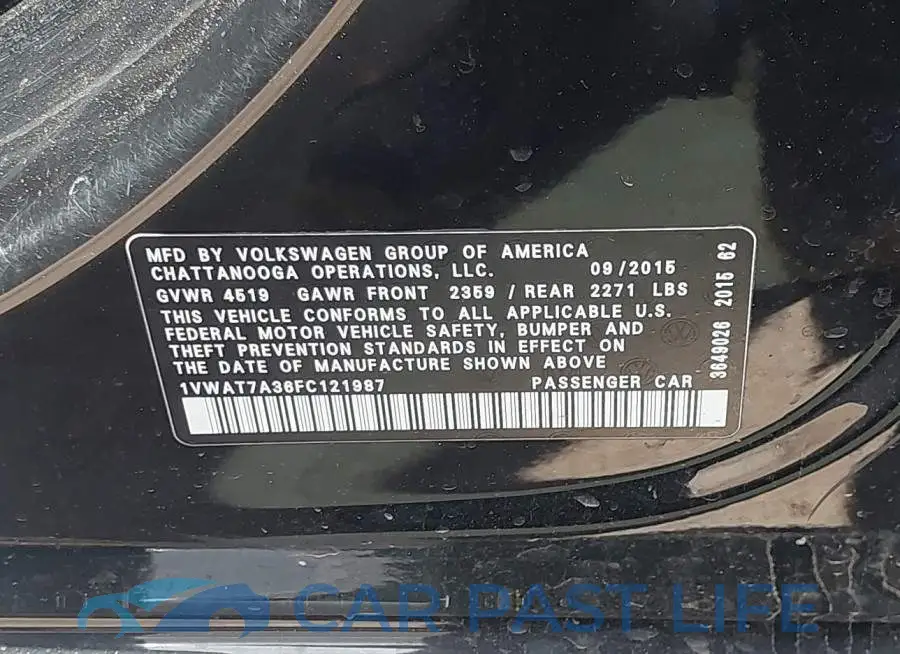 1VWAT7A36FC121987# 9