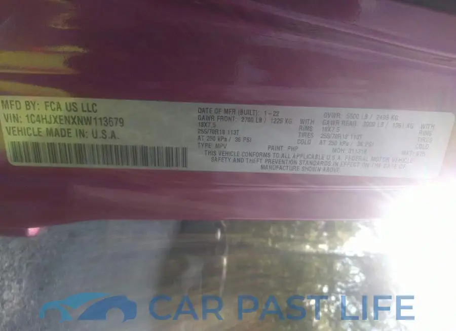 1C4HJXENXNW113679# 9