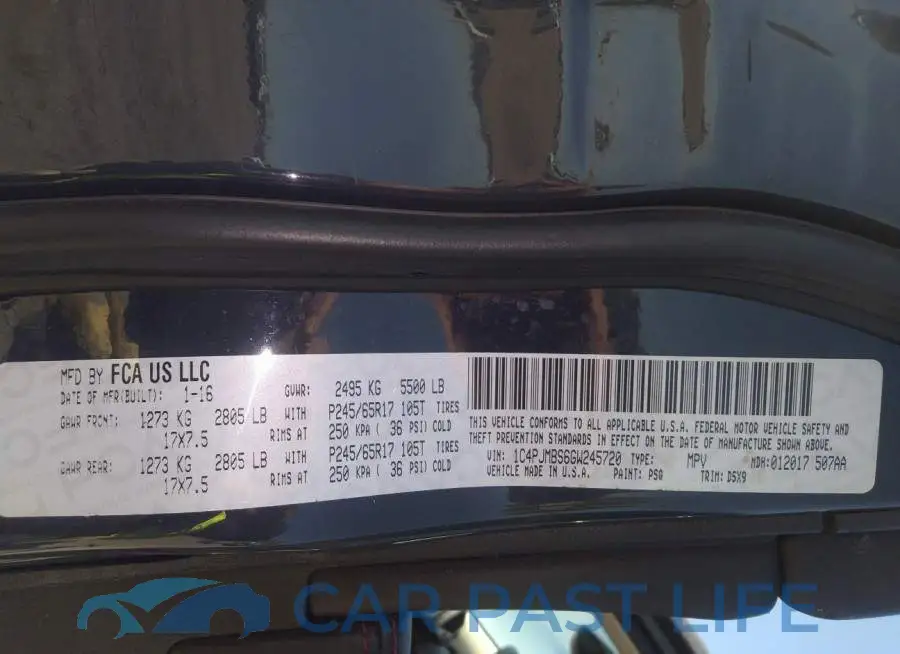 1C4PJMBS6GW245720# 9