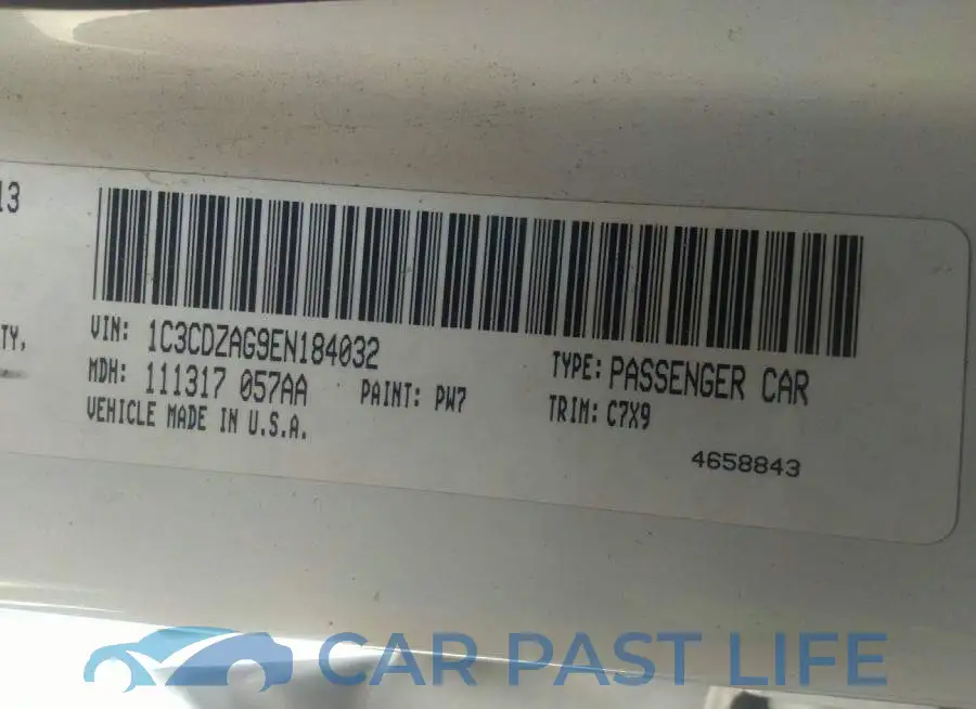 1C3CDZAG9EN184032# 9