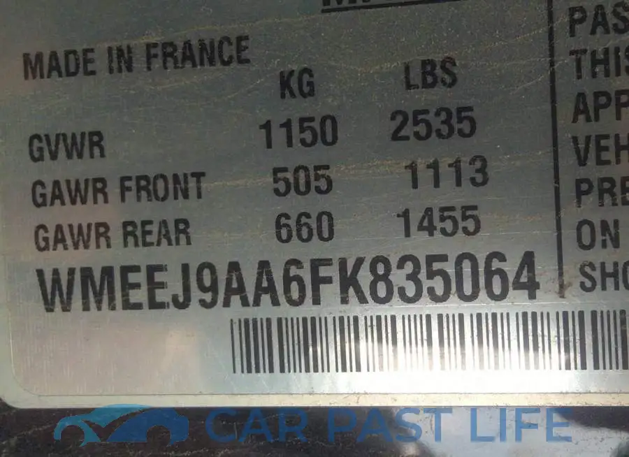 WMEEJ9AA6FK835064# 9