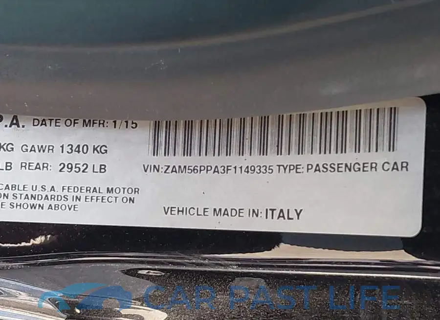 ZAM56PPA3F1149335# 9
