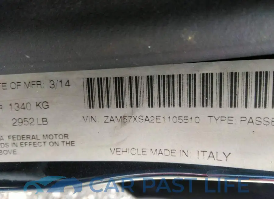 ZAM57XSA2E1105510# 9
