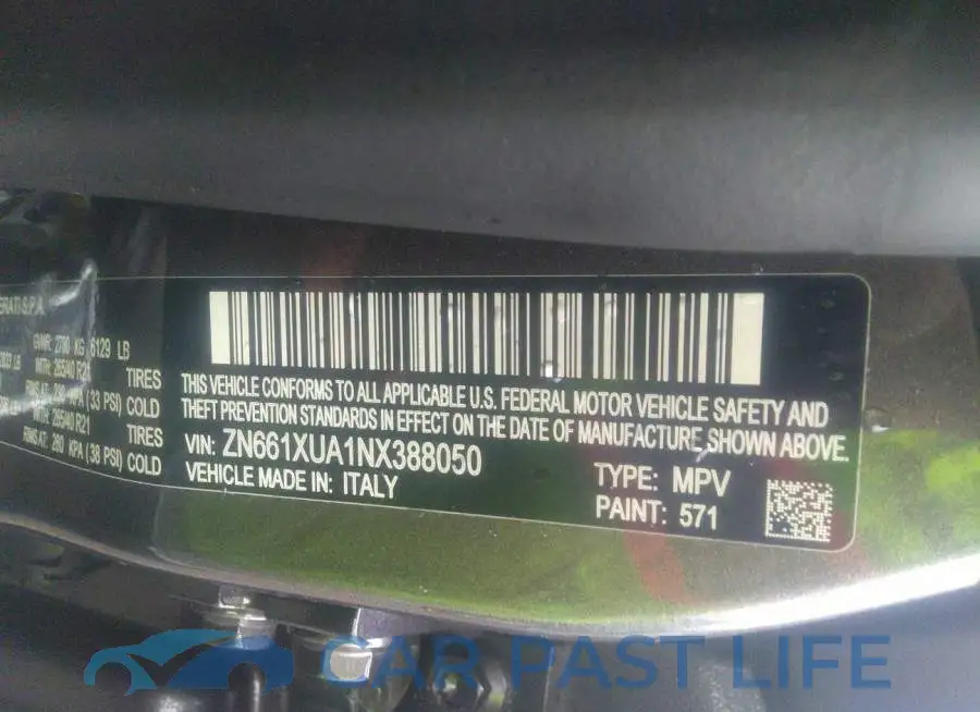 ZN661XUA1NX388050# 9