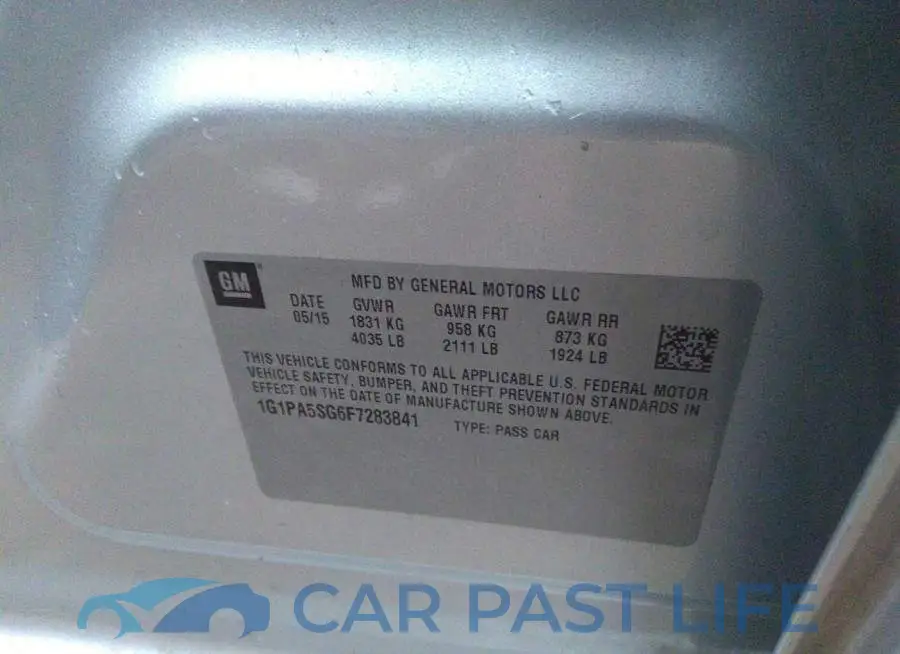 1G1PA5SG6F7283841# 9