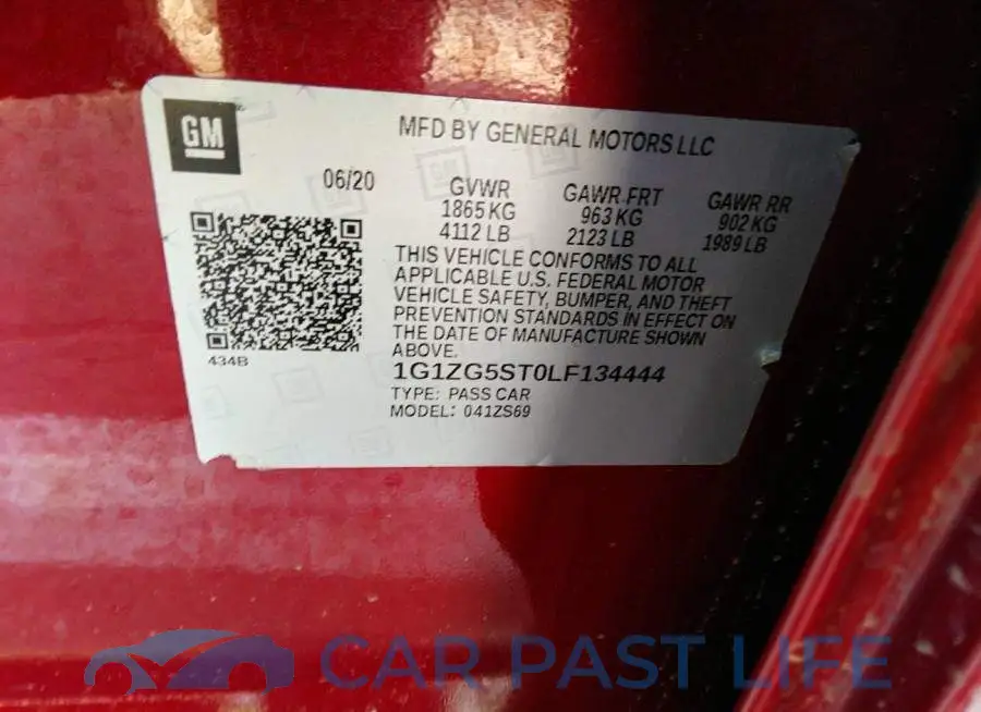 1G1ZG5ST0LF134444# 9