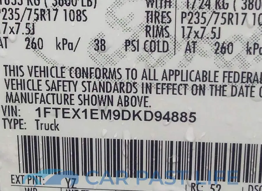 1FTEX1EM9DKD94885# 9