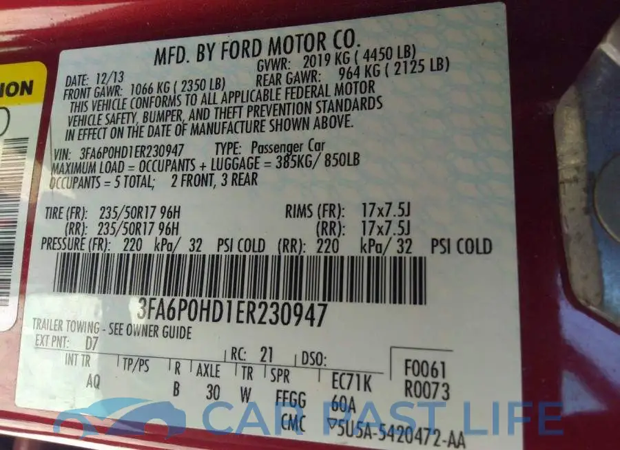 3FA6P0HD1ER230947# 9
