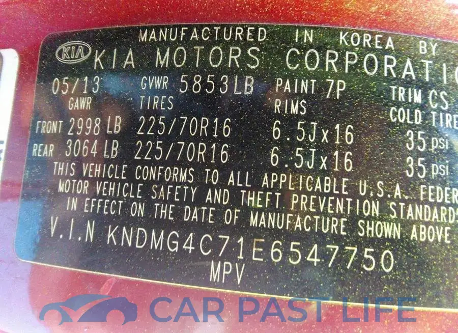 KNDMG4C71E6547750# 9