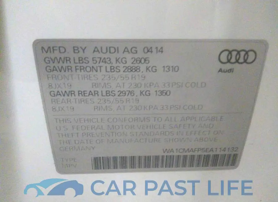 WA1CMAFP5EA114132# 8