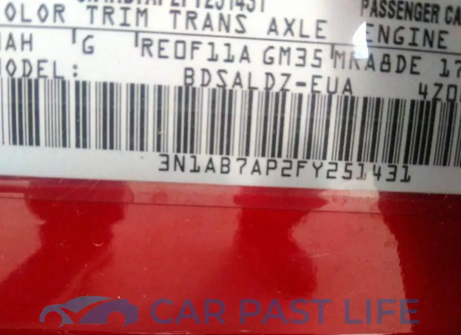 3N1AB7AP2FY251431# 9