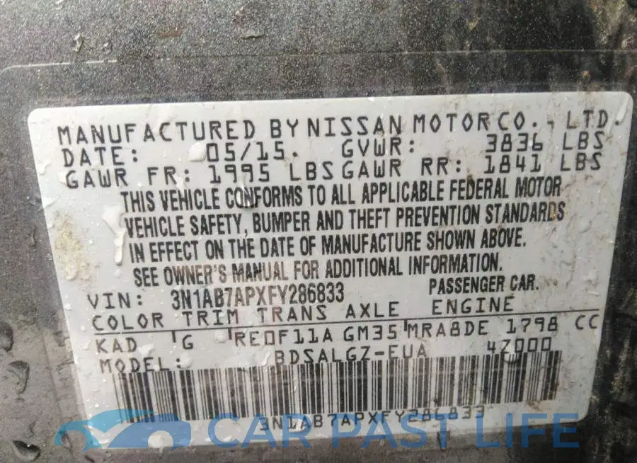 3N1AB7APXFY286833# 9