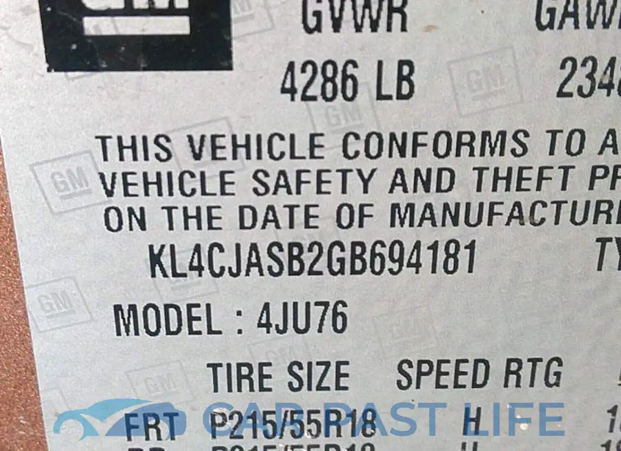 KL4CJASB2GB694181# 9