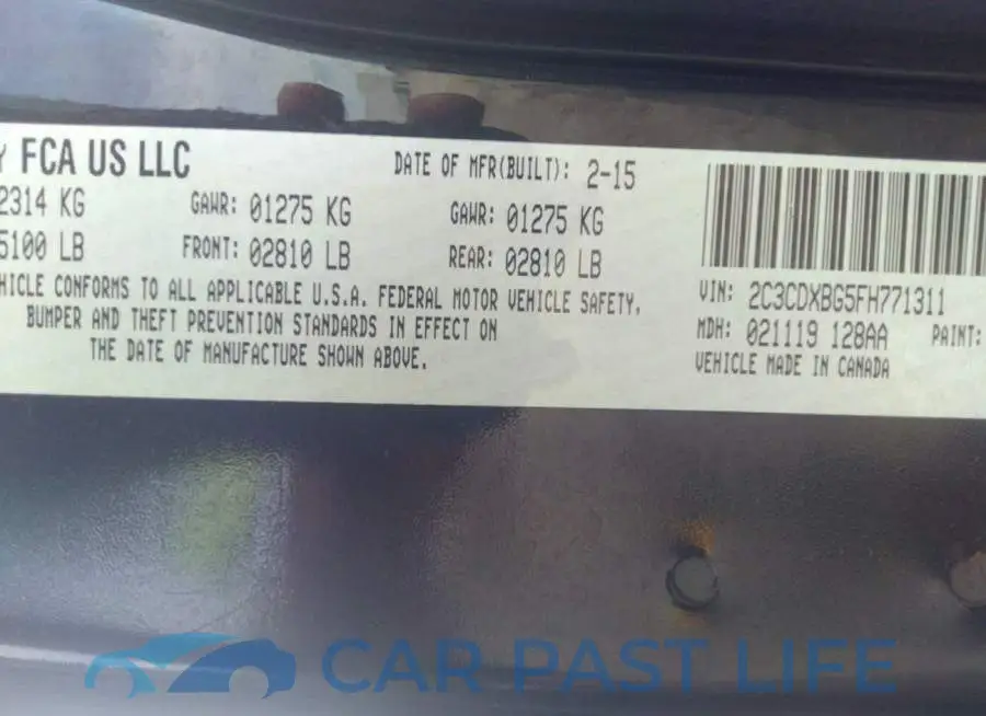 2C3CDXBG5FH771311# 9