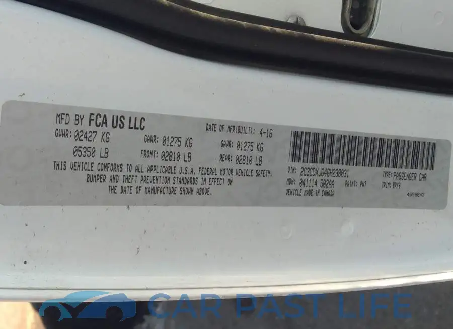 2C3CDXJG4GH238031# 9