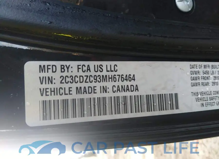2C3CDZC93MH676464# 9