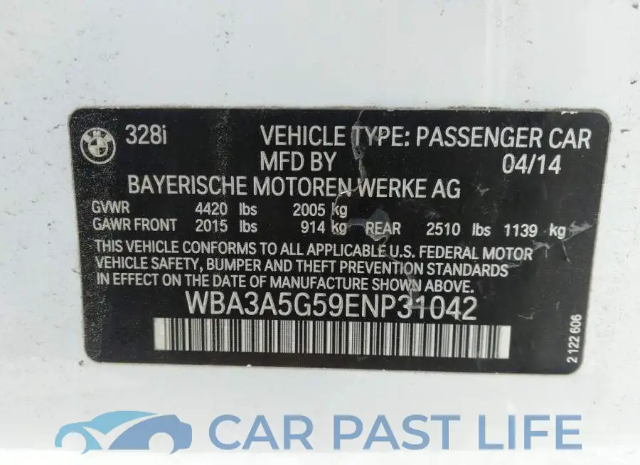 WBA3A5G59ENP31042# 9