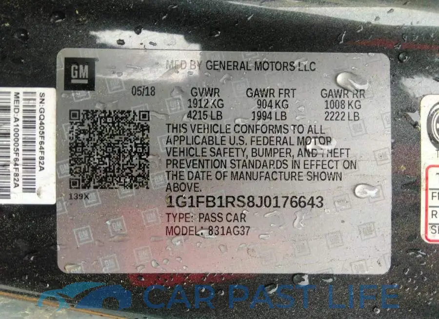 1G1FB1RS8J0176643# 9
