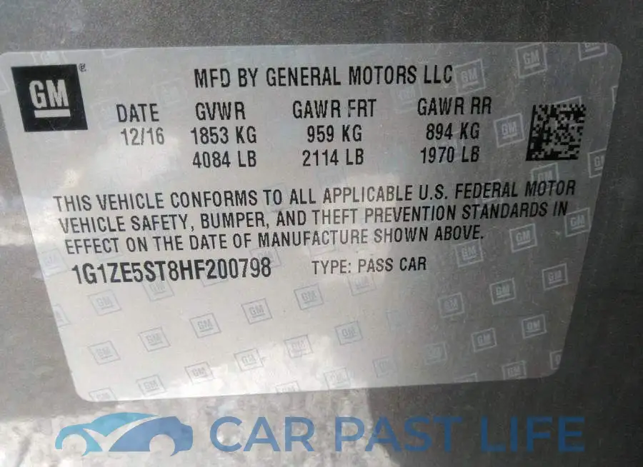 1G1ZE5ST8HF200798# 9