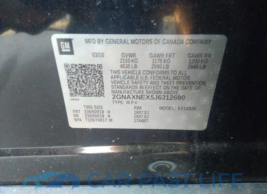 2GNAXNEX5J6312690# 9