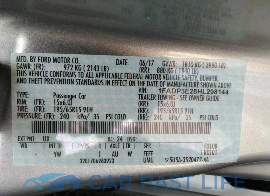 1FADP3E28HL298144# 9