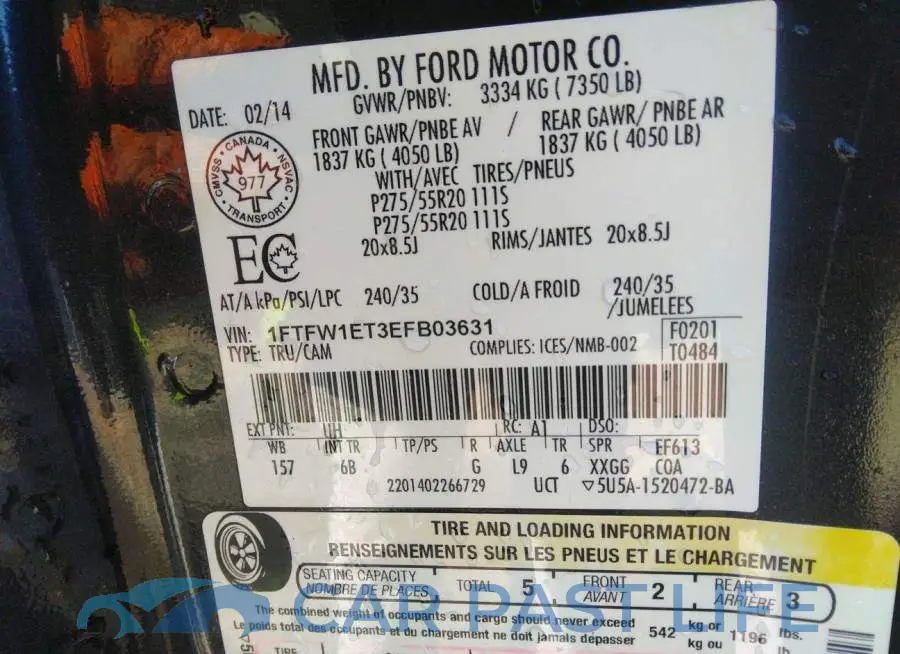 1FTFW1ET3EFB03631# 9