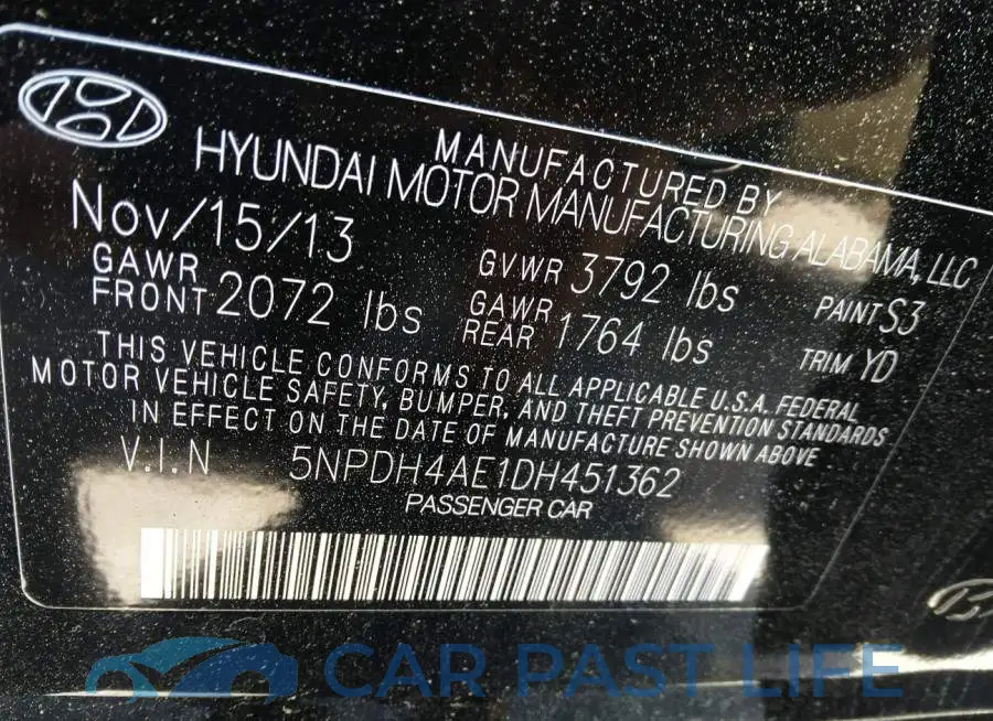 5NPDH4AE1DH451362# 9