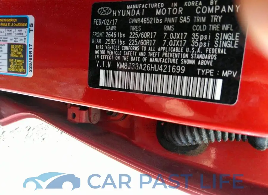 KM8J33A26HU421699# 9