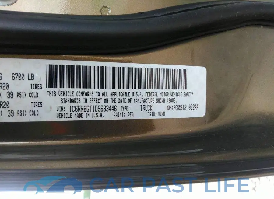 1C6RR6GT1DS633446# 9