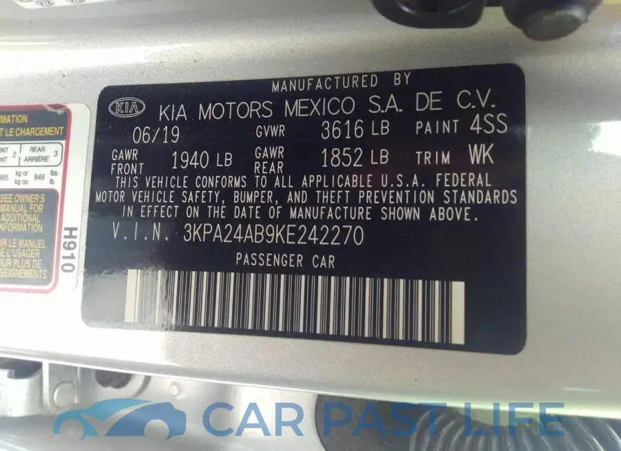 3KPA24AB9KE242270# 9