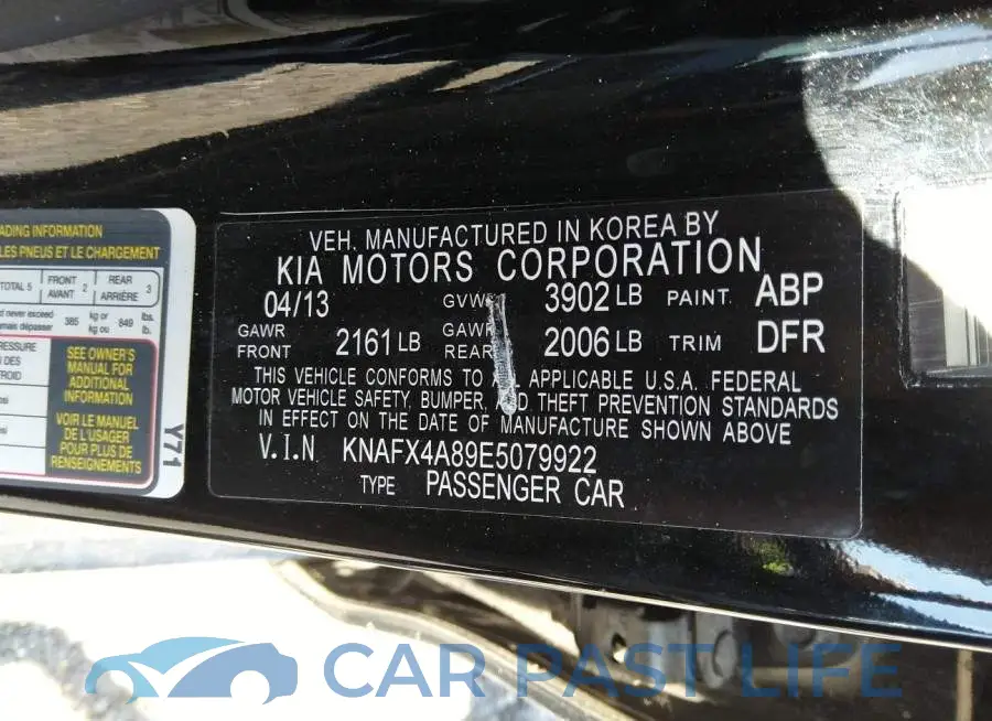 KNAFX4A89E5079922# 9