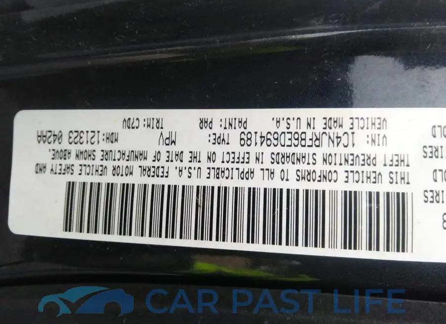 1C4NJRFB6ED694189# 9
