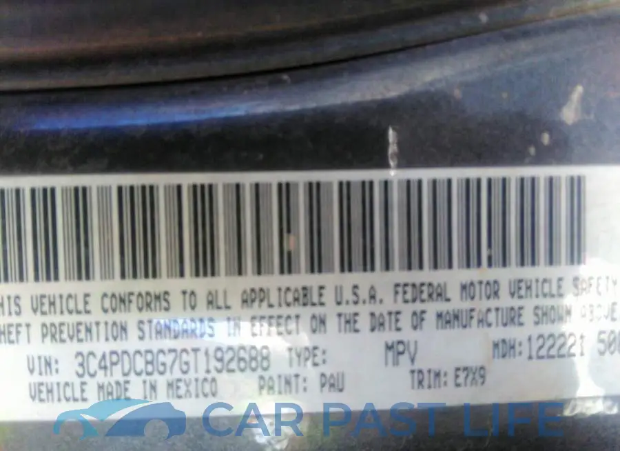 3C4PDCBG7GT192688# 9