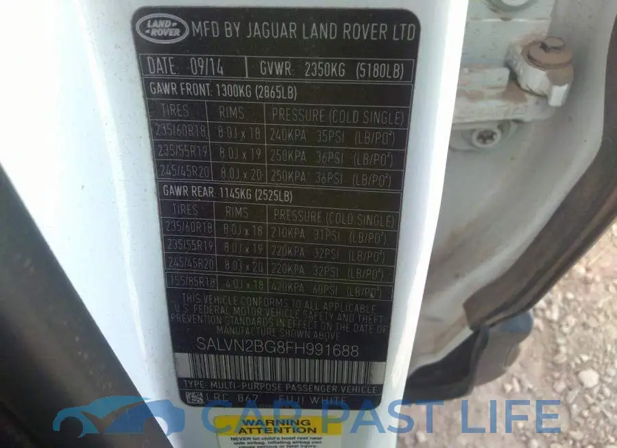 SALVN2BG8FH991688# 9