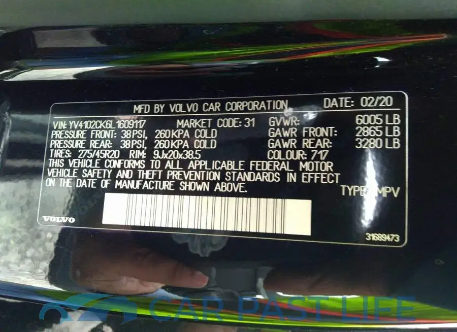 YV4102CK6L1609117# 9