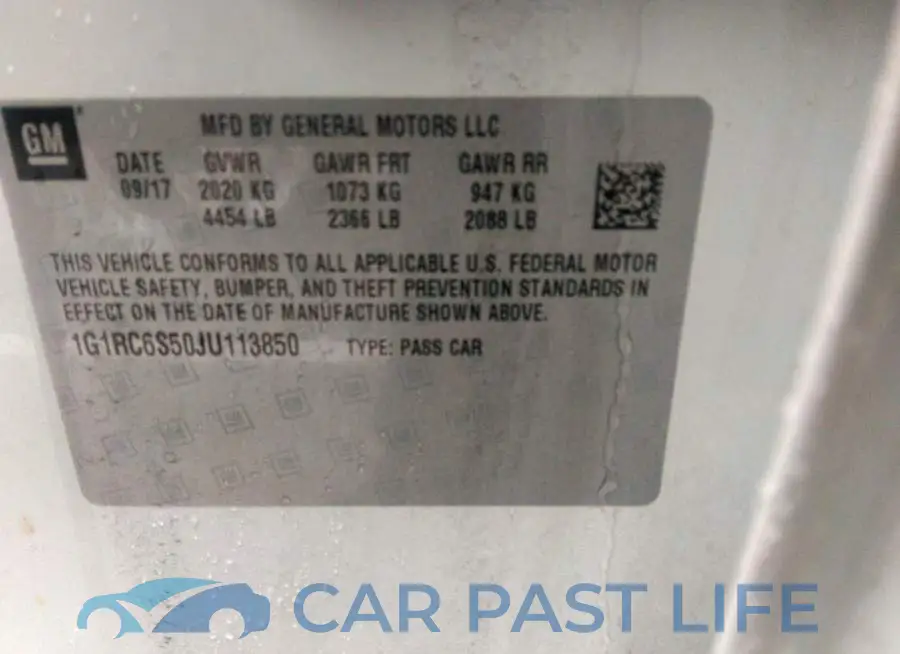 1G1RC6S50JU113850# 9