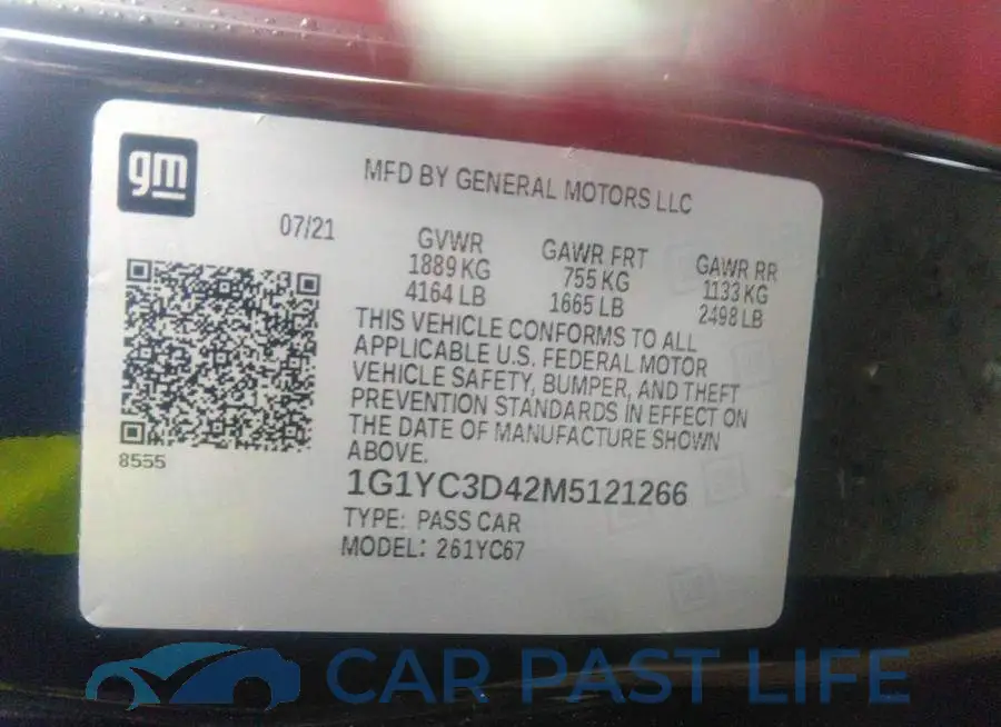 1G1YC3D42M5121266# 9
