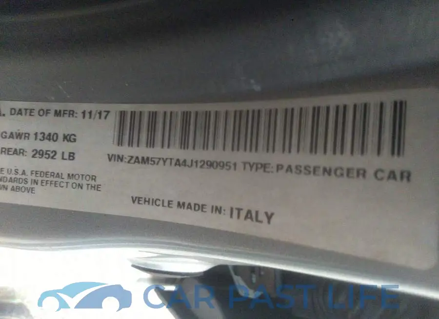 ZAM57YTA4J1290951# 9
