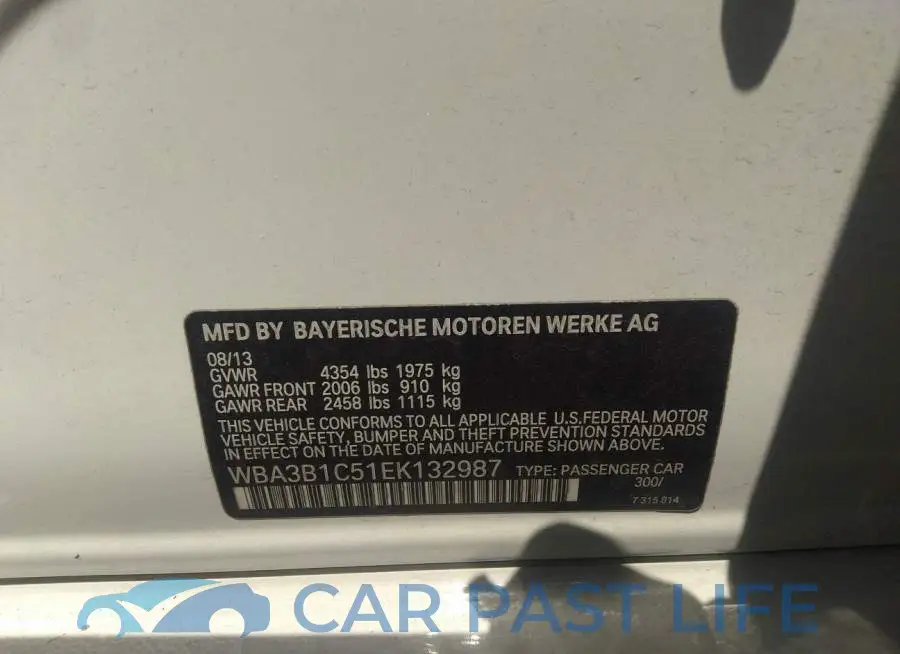 WBA3B1C51EK132987# 9