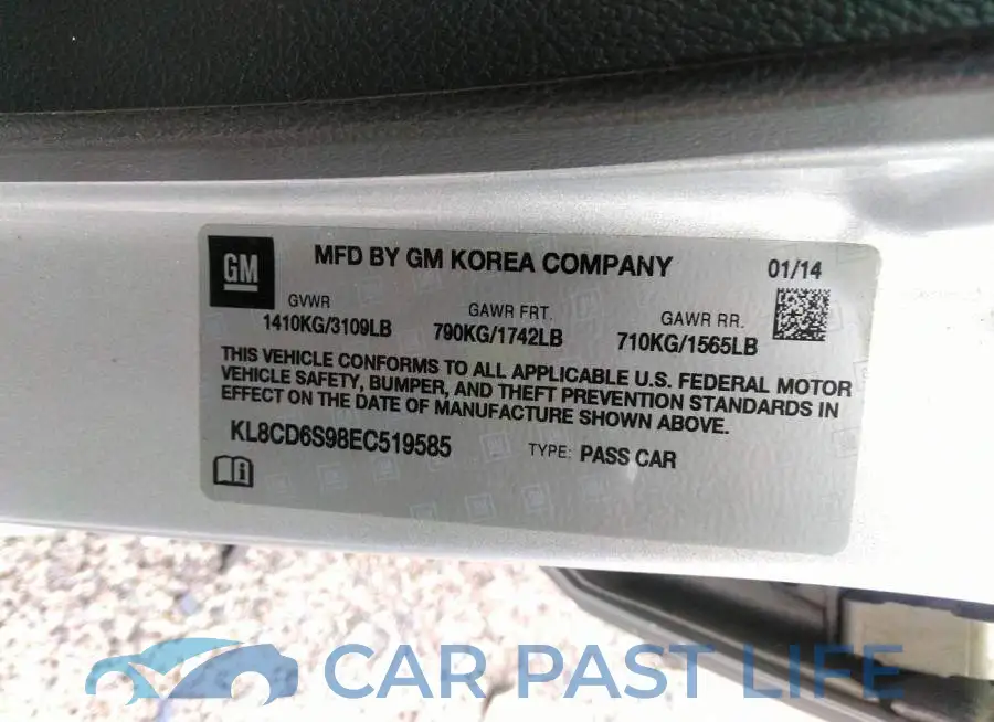 KL8CD6S98EC519585# 9