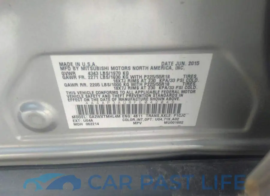 4A4AP3AU8FE042049# 9