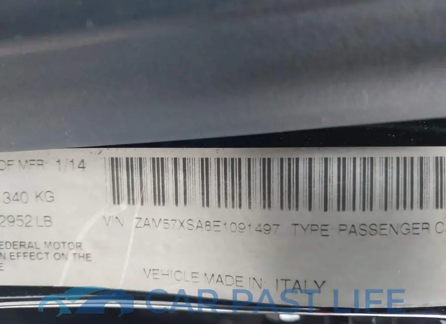 ZAM57XSA8E1091497# 9
