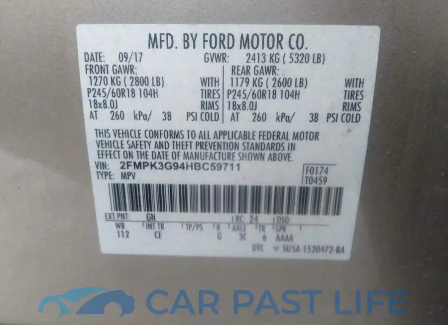2FMPK3G94HBC59711# 9