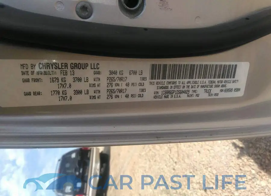 1C6RR6GP1DS604029# 9