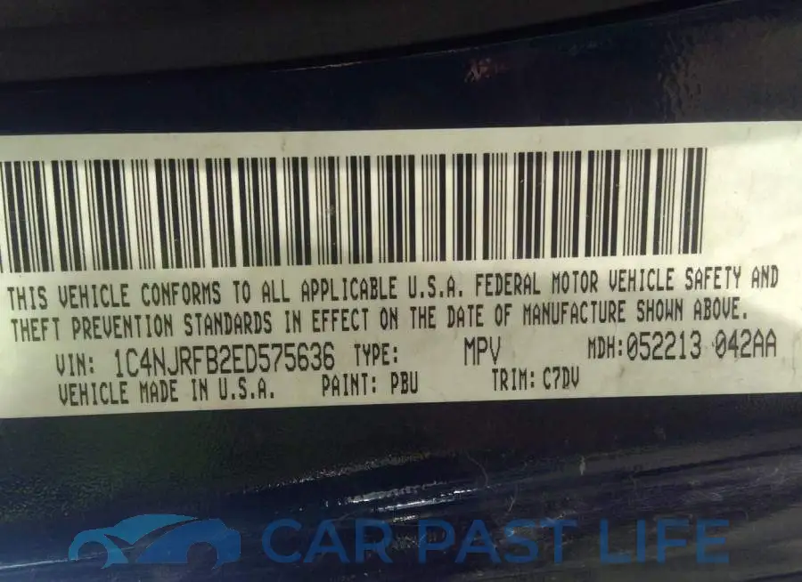 1C4NJRFB2ED575636# 9