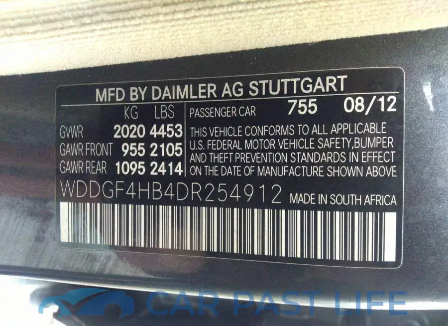 WDDGF4HB4DR254912# 9