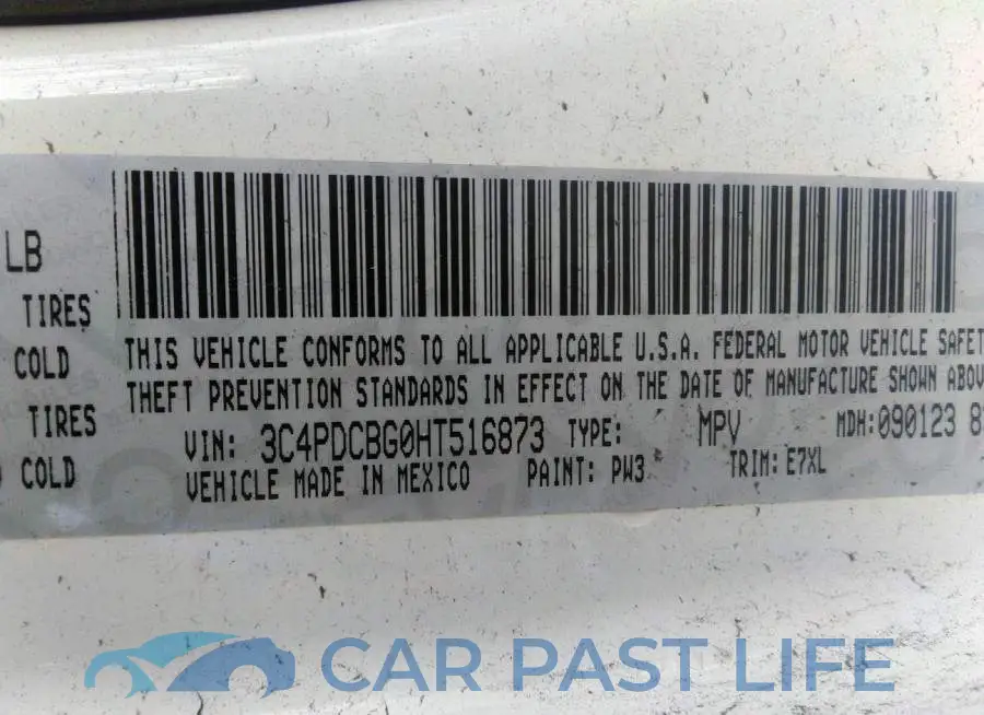 3C4PDCBG0HT516873# 9