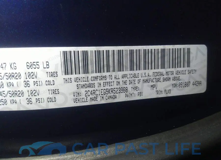 2C4RC1EG5KR523968# 9