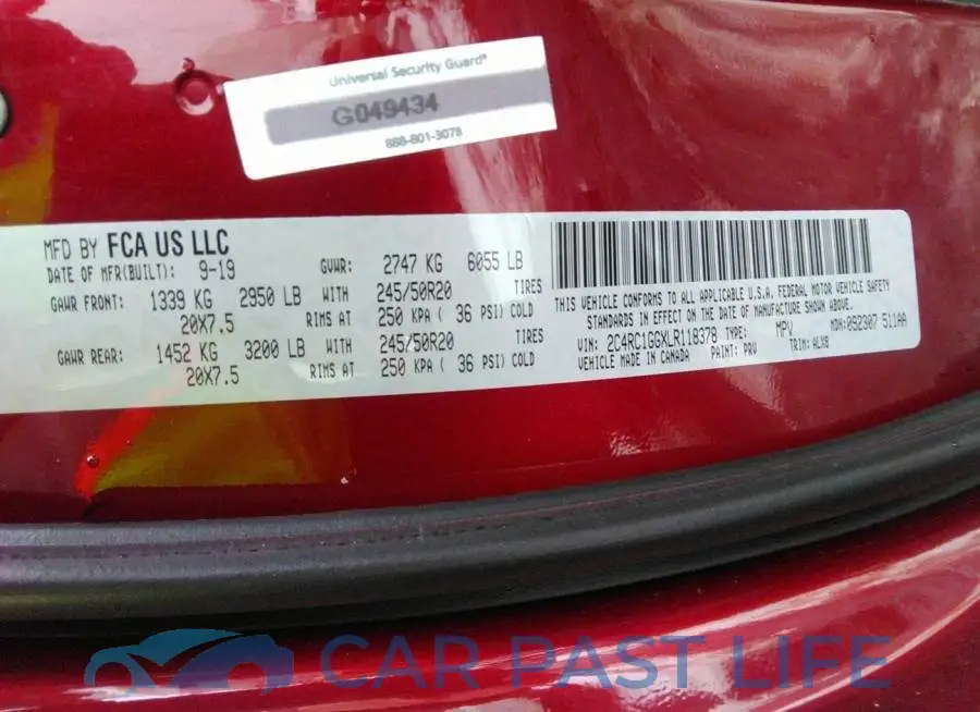 2C4RC1GGXLR118378# 9