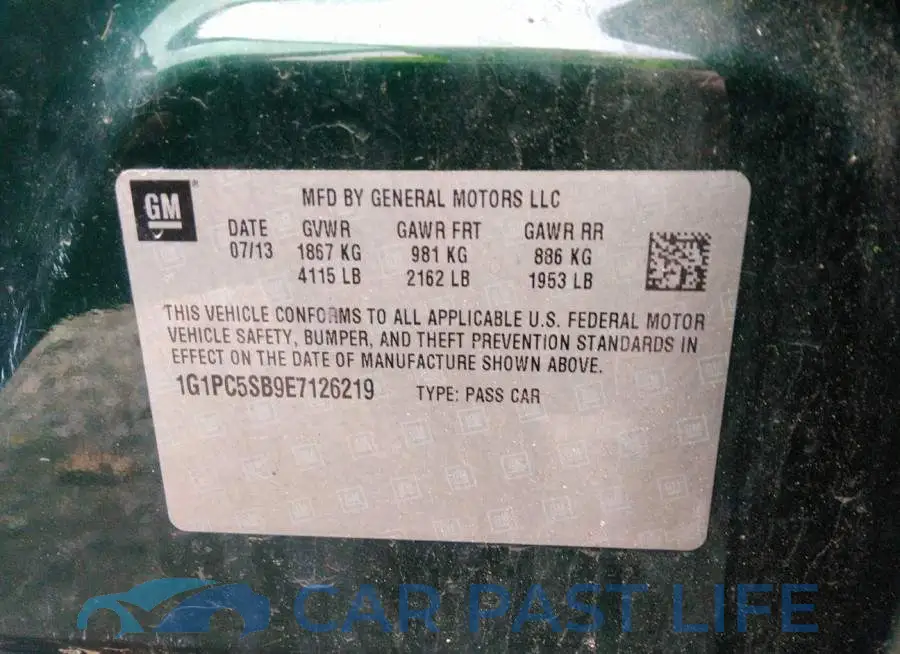 1G1PC5SB9E7126219# 9